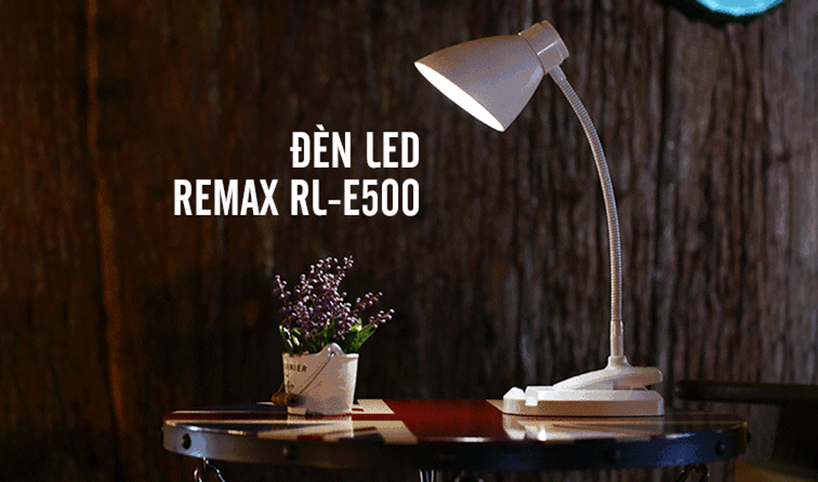 Đèn LED cảm ứng kẹp bàn có giá đỡ điện thoại Remax RT - E500 slide1